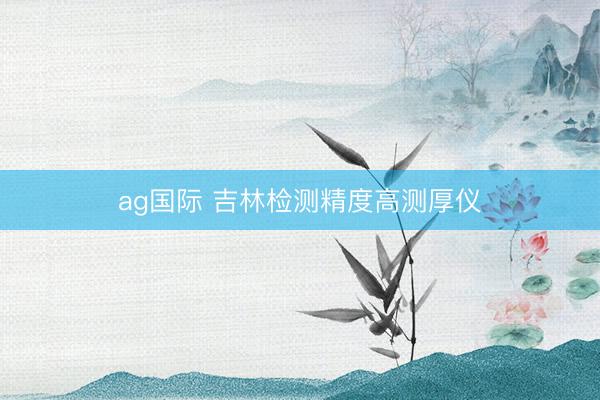 ag國際 吉林檢測精度高測厚儀