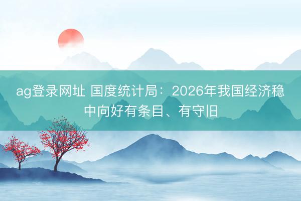 ag登錄網(wǎng)址 國度統(tǒng)計局：2026年我國經(jīng)濟穩(wěn)中向好有條目、有守舊